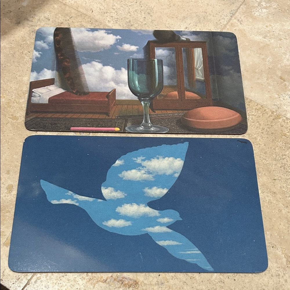 Set of 2 Rene Magritte Pieces